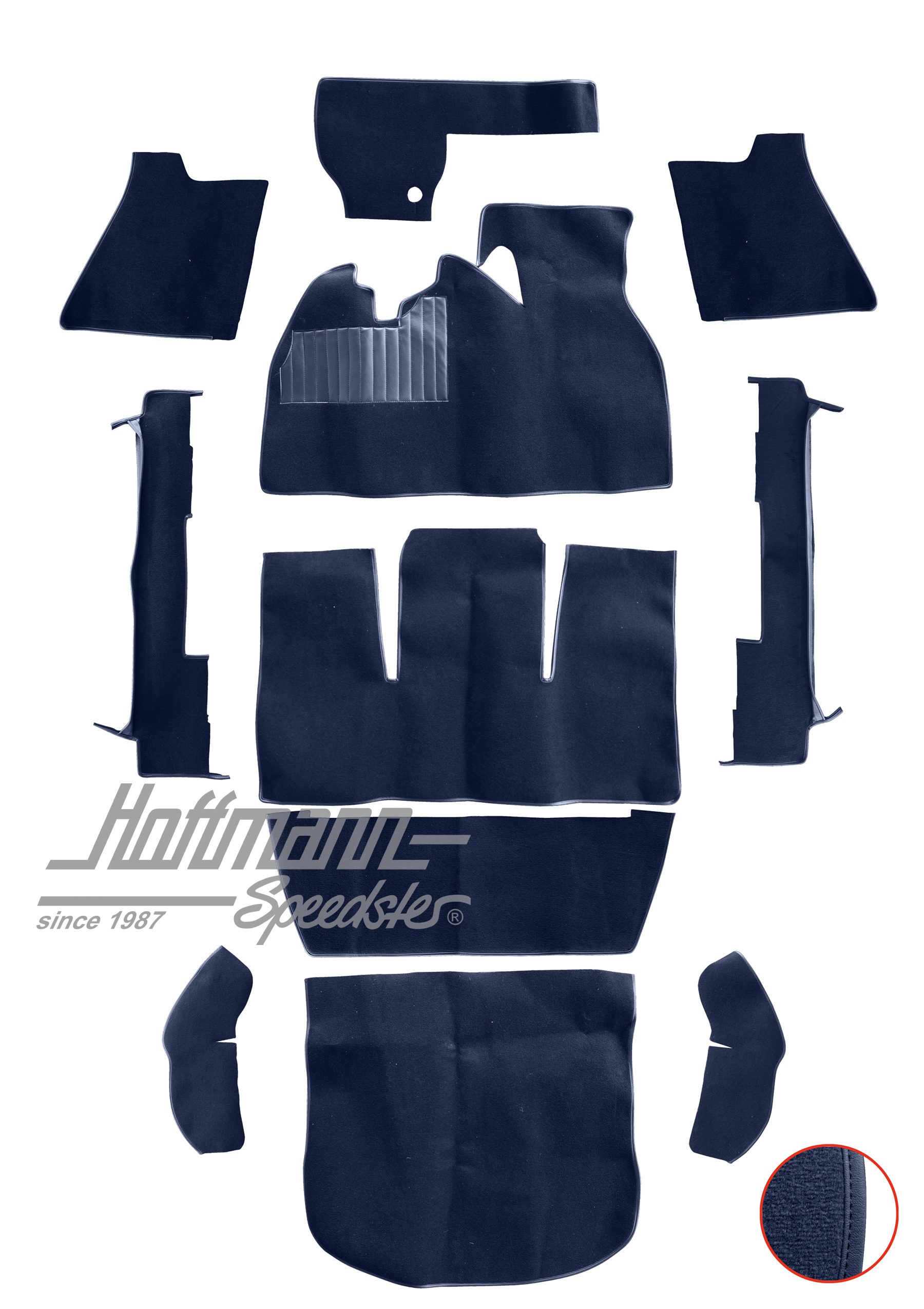 Teppichsatz für Limousine, 1302, blau |  | 026-5624