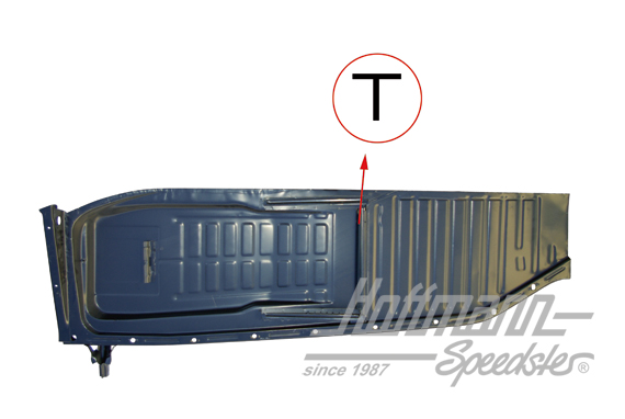 Bodenplatte, komplett, 8.70-7.72, rechts | 112 701 062 N | 050-1332