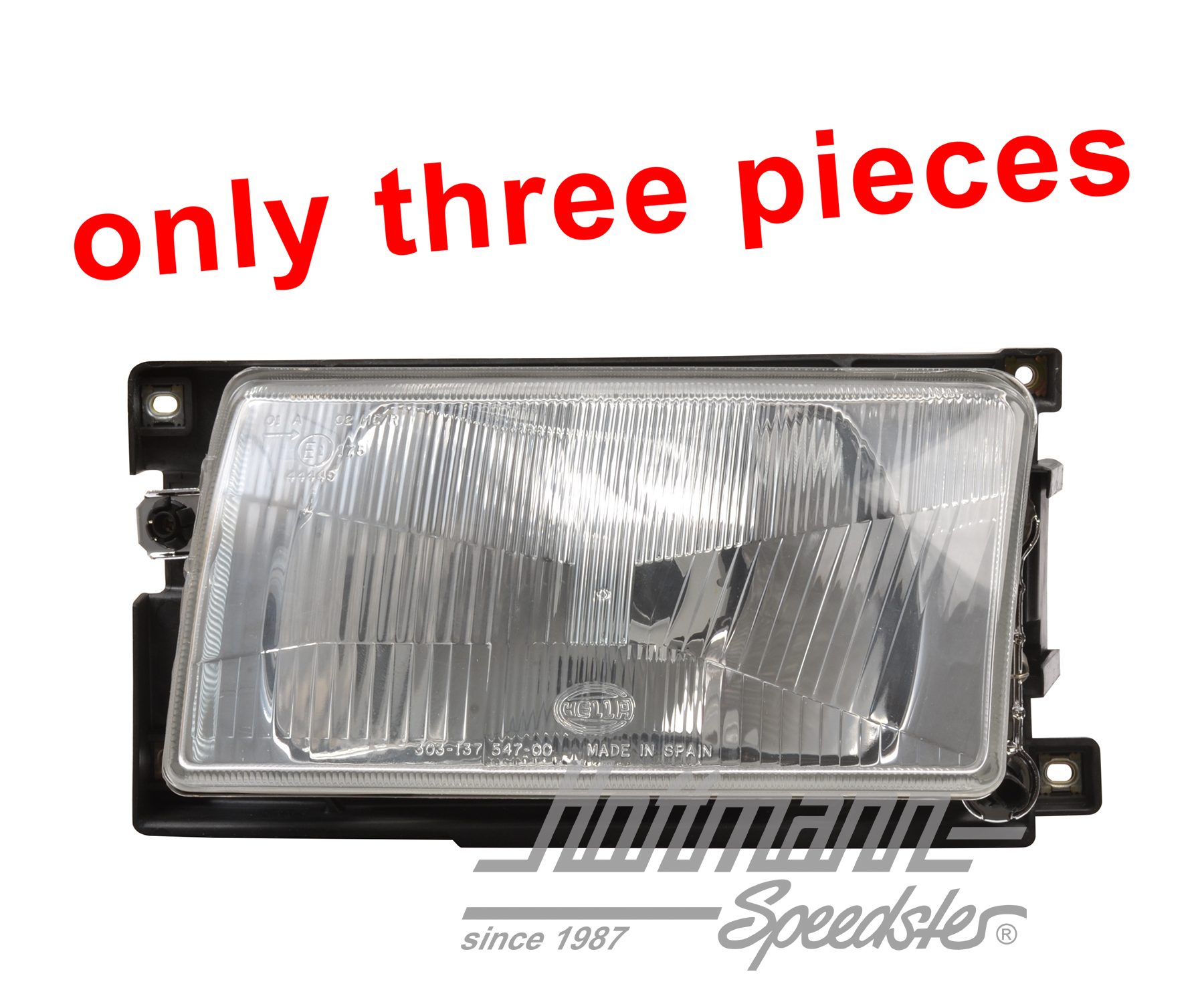 Scheinwerfer, Polo 3, 90-94, Hella, li.