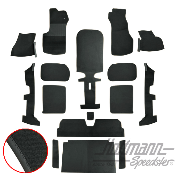 Teppichsatz, Golf Cabrio,79-93,schwarz |  | 180-3010-10