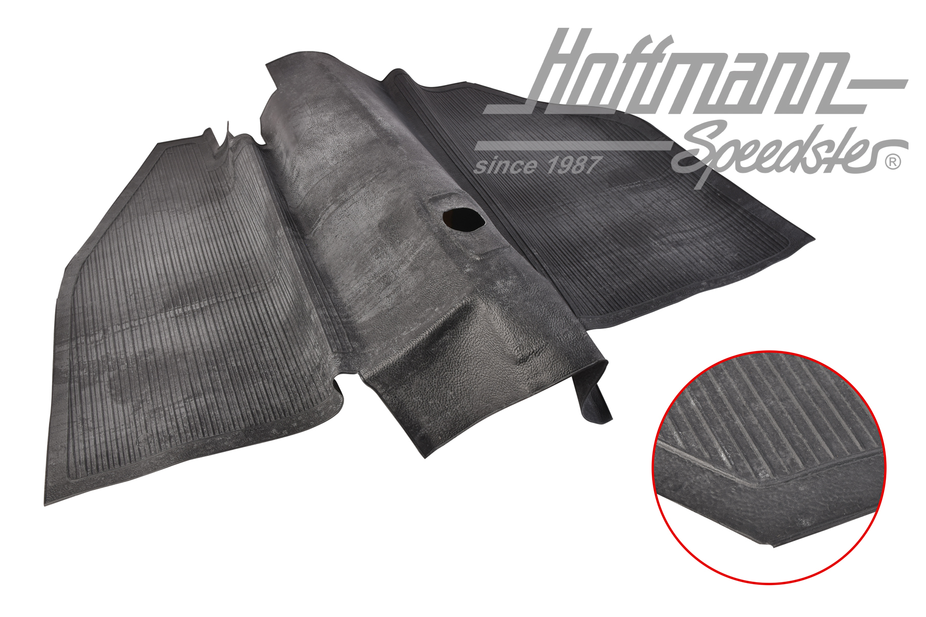 Gummiabdeckung, Bodenplatte, vo, schwarz | 1BM 863 703 | 020-0027-02