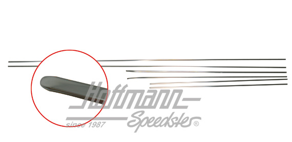 Zierleistensatz, 6tlg,Golf Caddy, silber | 171 898 111 Caddy | 180-1190