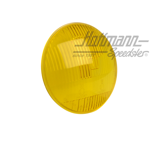 Scheinwerferglas, 8.69-7.74, Hella, gelb | 9ES 077 296-001G | 063-2230-42