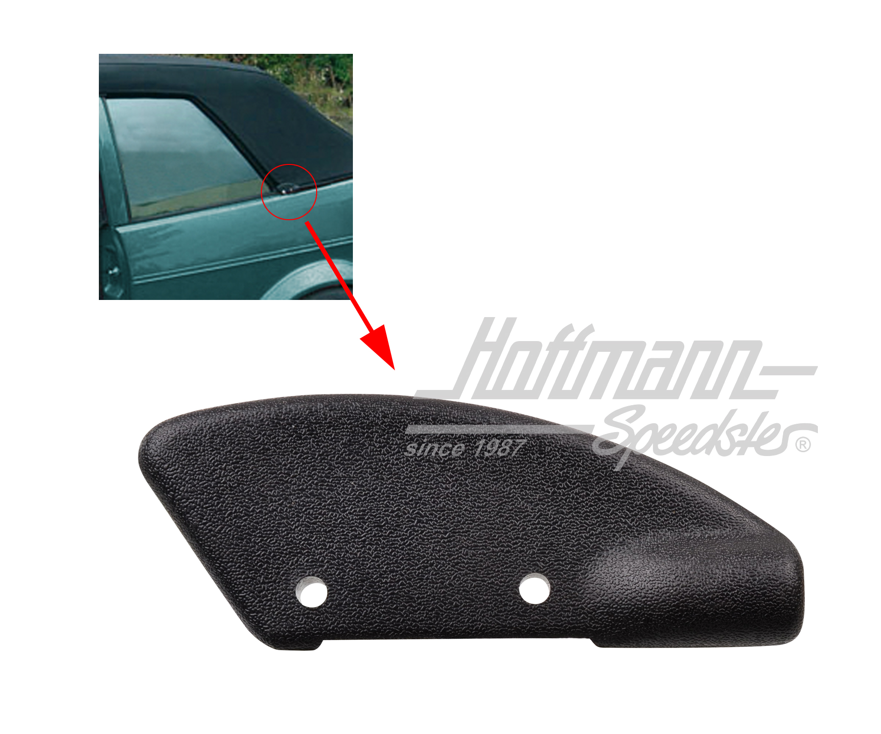 Blende, Cabrioverdeck, außen, links | 155 871 413 A 01C | 180-4401