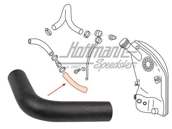 Ölschlauch, Öltank/Motor, 911, 80-83 | 930 107 394 09 | 530-0553