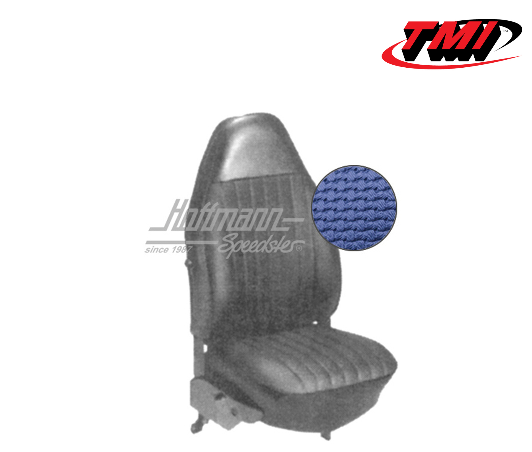 Sitzbezüge, Cabrio, 72-73, Korbmuster, blau | 43-1326-08 | 055-6220