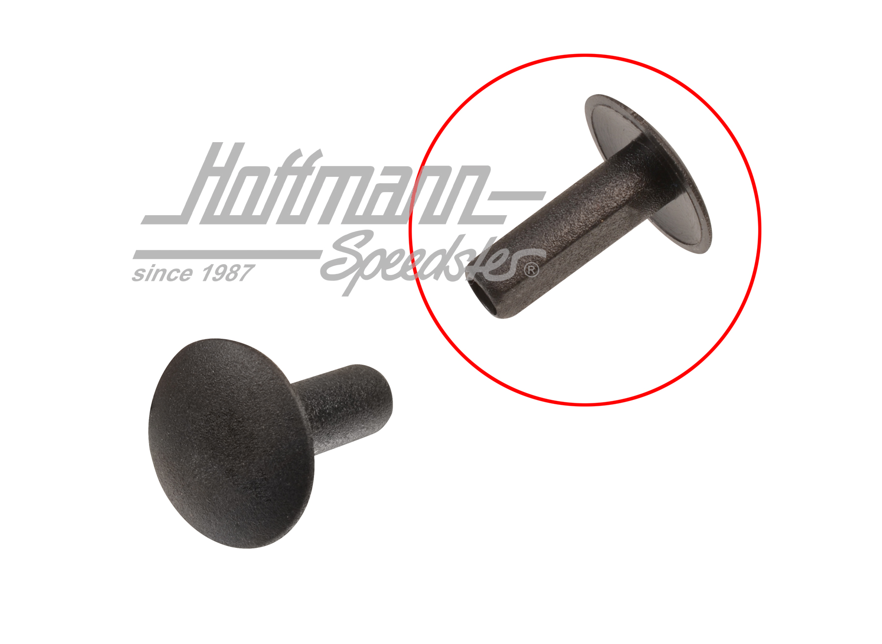 Stopfen, B-Säule, Golf 1, schwarz | 171 880 747  01C | 180-1920-40