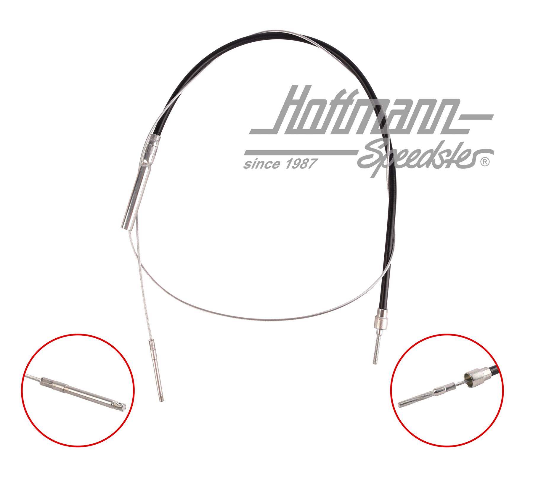 Handbremsseil, hinten, Porsche 356 C | 901 424 603 01 | 510-2180-14