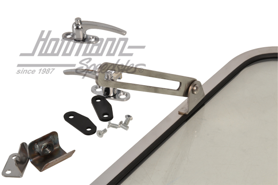 Safari-Fenstersatz, vorne, Edelstahl,Eco