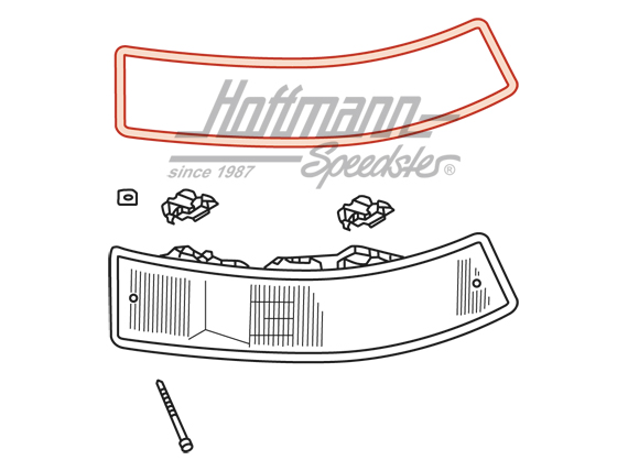 Dichtung, Rückleuchte, 911, 65-68,rechts