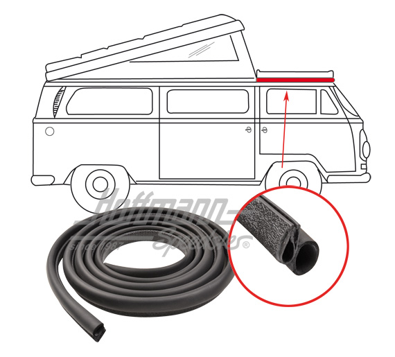 Dichtung, kleines Dach, vorne, 73- | 231 070 709 | 090-6078-14