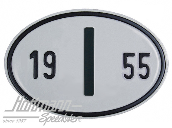 Nationalitätsschild "I", "1955", Alu |  | 020-2402-55