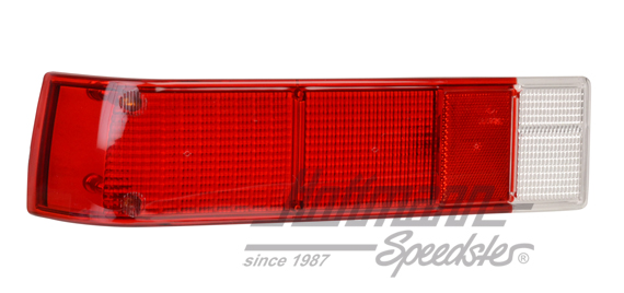 Rückleuchtenglas, 914, rot/weiß, links