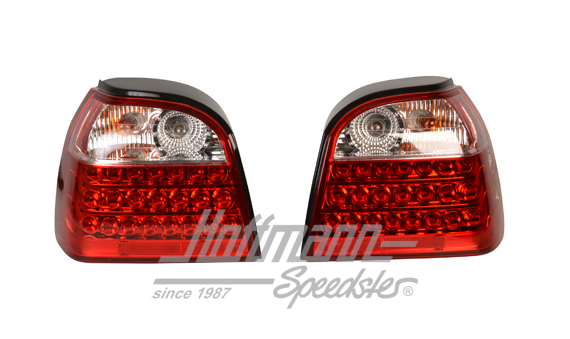 Rückleuchten, Golf 3, LED, klar/rot | RVG302RC | 219-4808