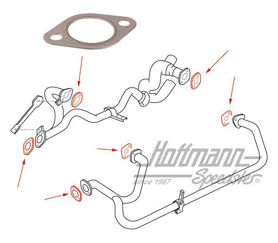 Dichtung, Abgasleitung/Zylinderkopf, WBX | N  901 316 02 | 320-3316