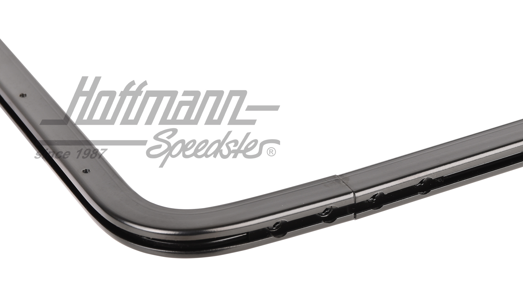 Ausstellfenstersatz, klar, hi., schwarz