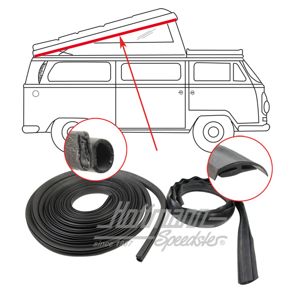 Dichtung, großes Dach, hinten, 73- | 231 819 708 | 090-6078-12