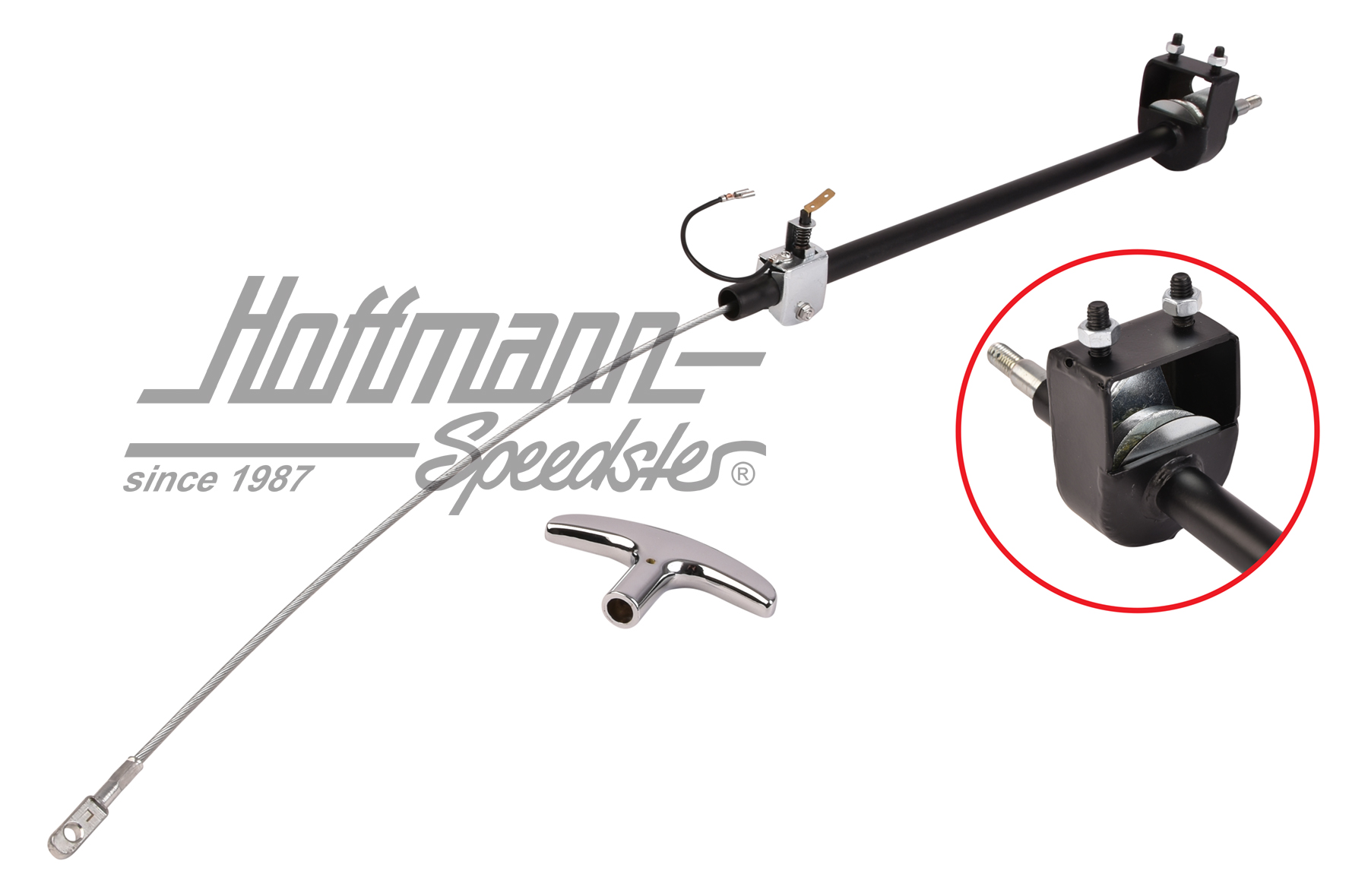 Führungsrohr, Handbremseil, kpl., 356