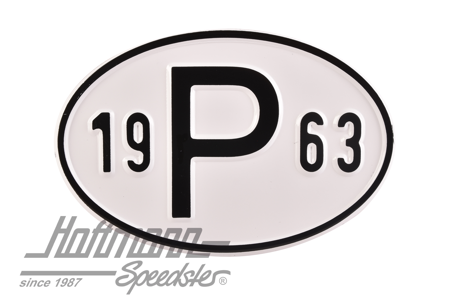 Nationalitätsschild "P", "1963", Alu |  | 020-2405-63