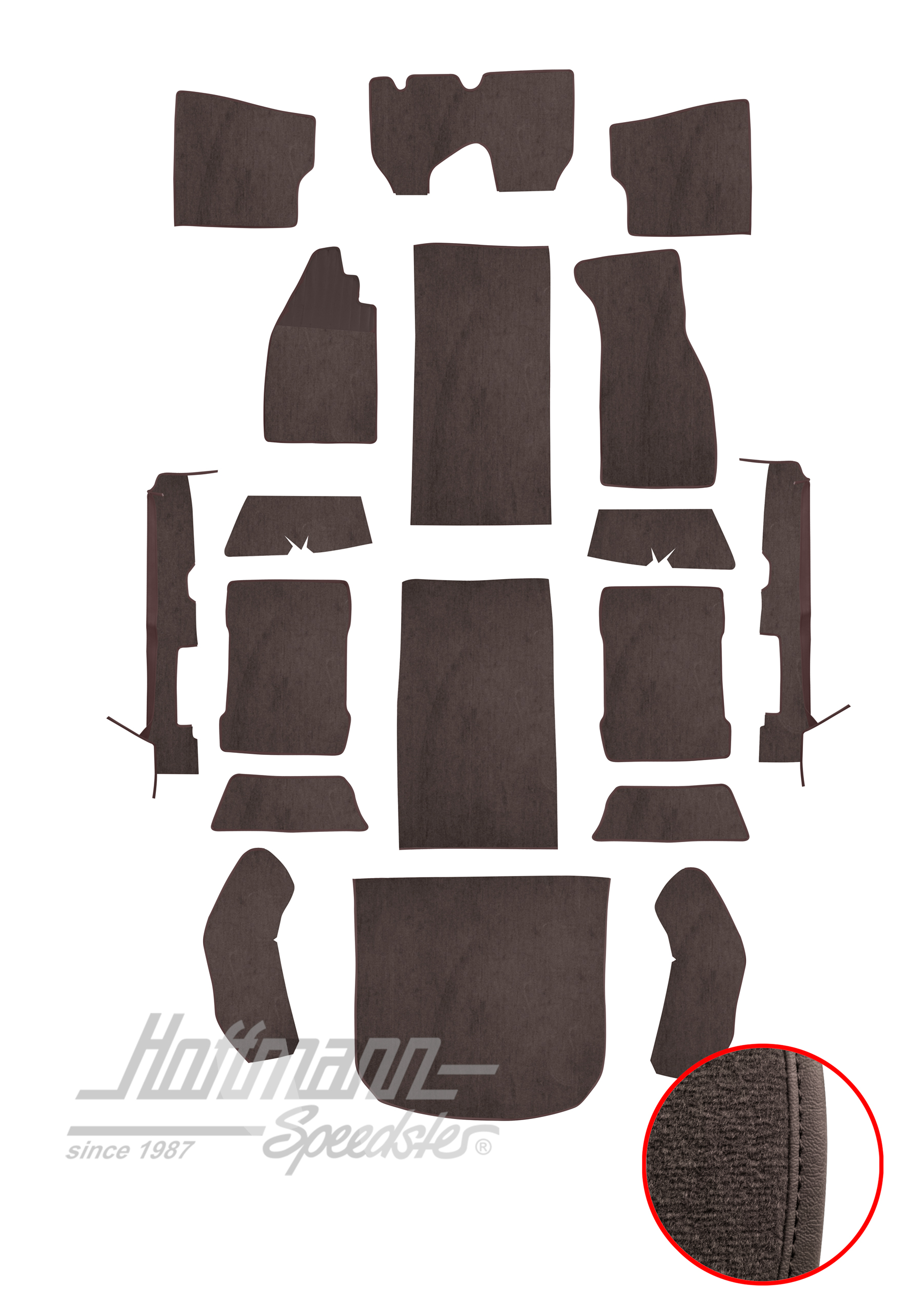 Teppichsatz für Limousine, 8.72-, anthrazit |  | 026-5822