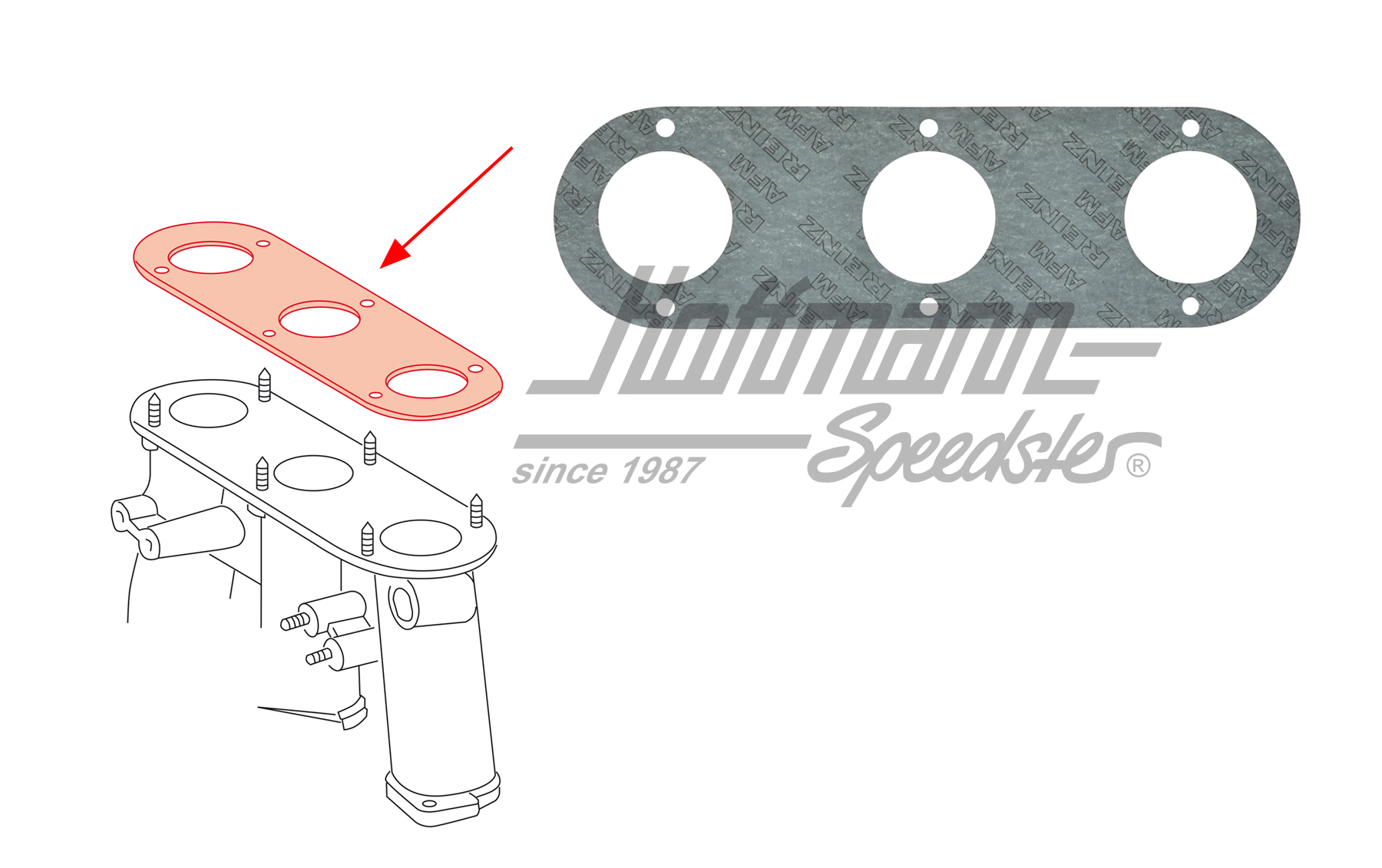 Dichtung, Saug-/Einlaufrohr, 69-71