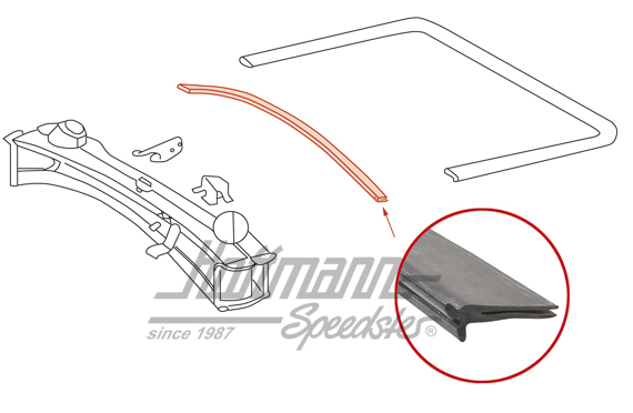 Motorraumdichtung, vorne, 911, 65-73