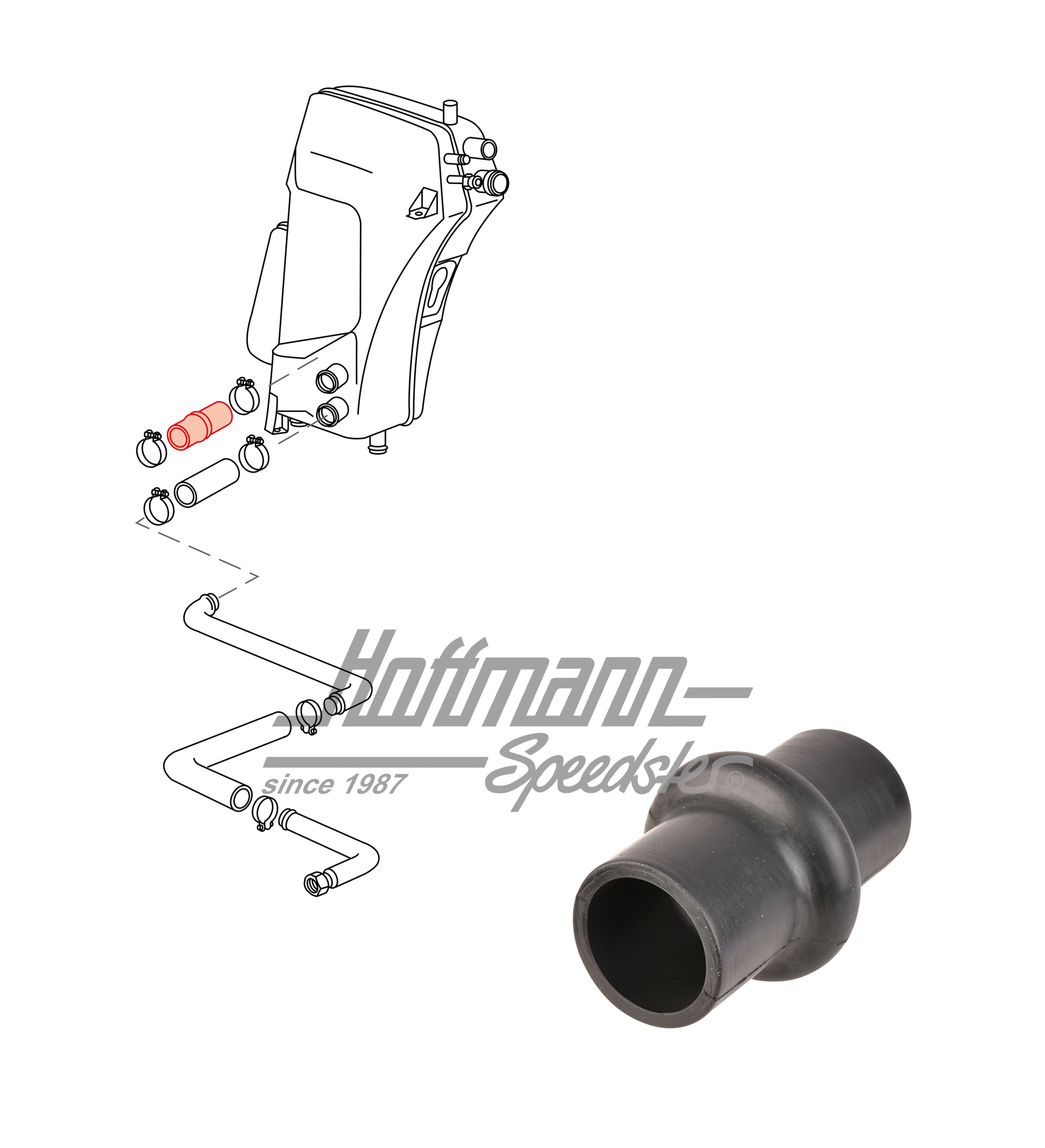 Ölschlauch, Öltank, Verbindung unten, I | 964 207 130 04 | 530-0549-60