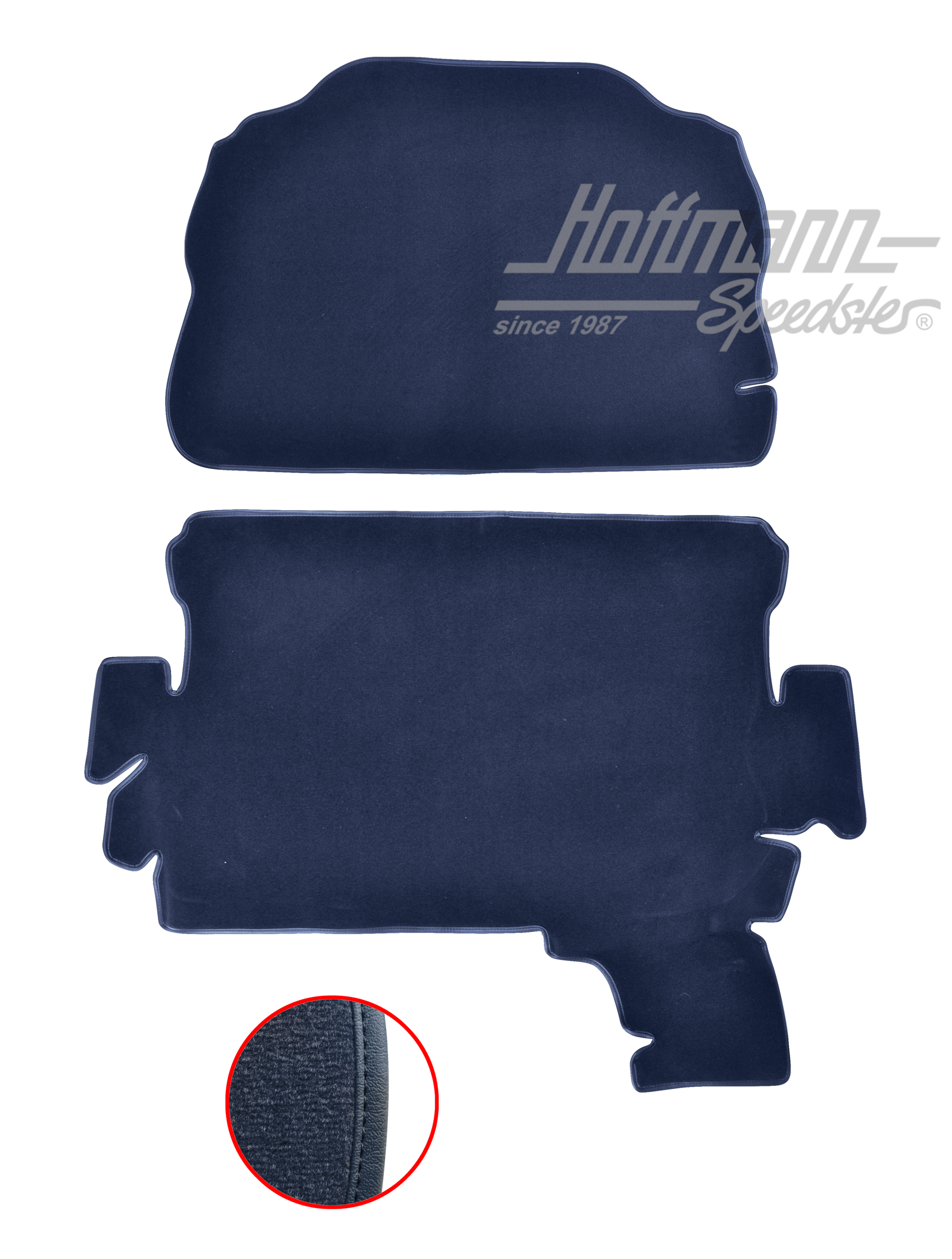 Teppichsatz, Kofferraum, 1303, blau |  | 026-6624