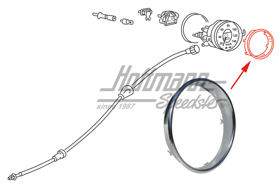 Tachozierring, Serie, silbereloxiert | 113 957 371 EC | 020-2063