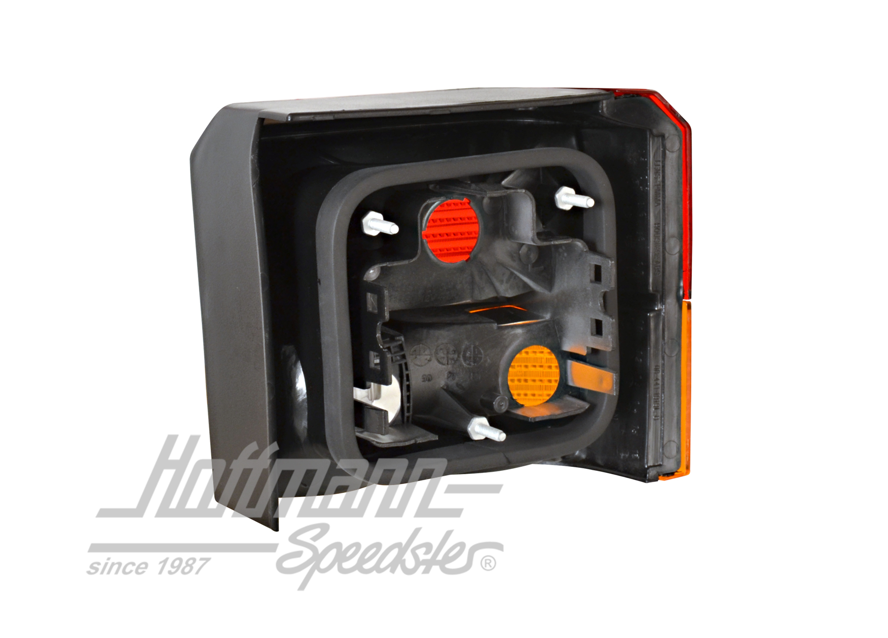 Rückleuchte, rot/gelb/weiß, links