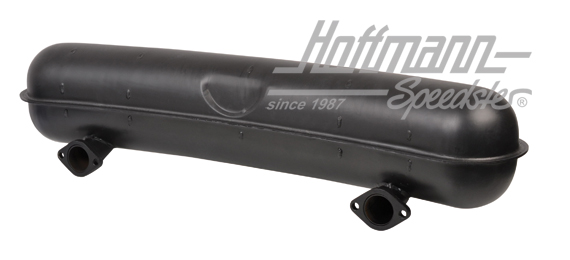 Sportauspuff, Stahlblech, 2x75mm, 66-73