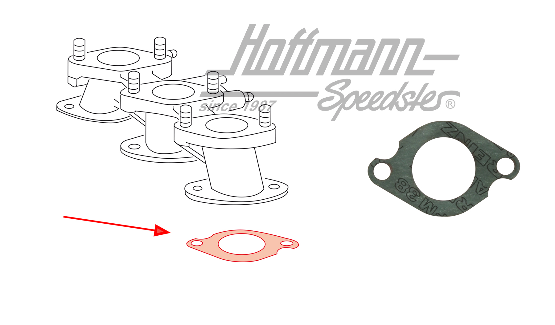Dichtung, Ansaugkrümmer, 911/914/6