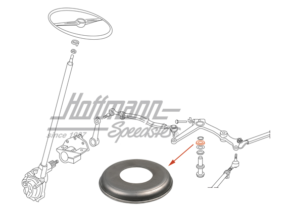 Kappe, Lenkhebelwelle, Bus T1 | 211 415 755 A | 089-3055-12