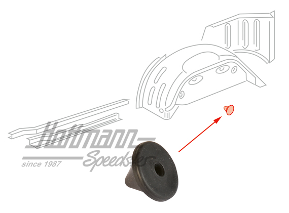 Stopfen, Radkasten hinten, 10mm | N  020 024 1 | 020-5295-30