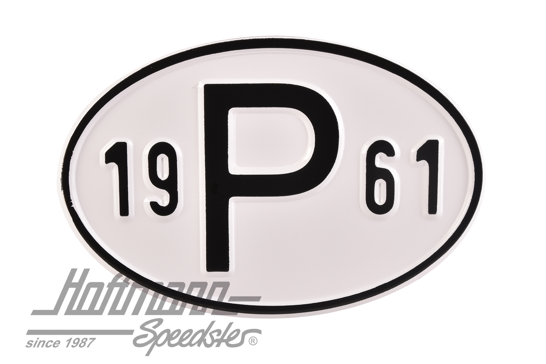 Nationalitätsschild "P", "1961, Alu |  | 020-2405-61