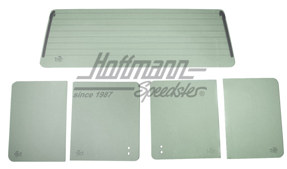 Scheibensatz, hinten, T3 (Doka), grün |  | 380-1040
