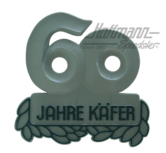 Plakette "60 Jahre Käfer", grau |  | 021-0184