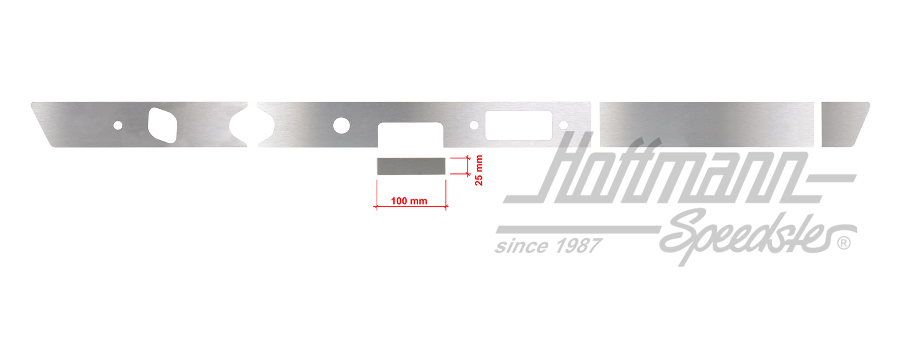 Blende, Armaturenbrett, 911, 100x25mm | 901 552 041 52  Satz 1 | 580-0010-25