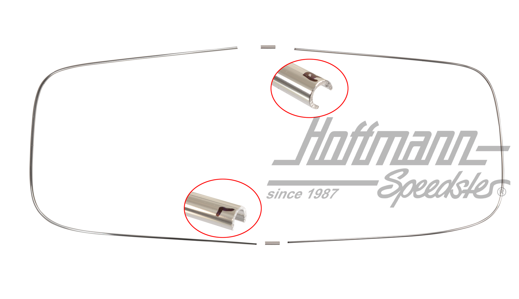 Zierrahmen Alu, Heckscheibe, Stufenheck | 311 853 355 | 069-8452