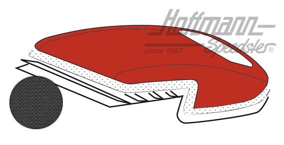 Verdeck, 8.59-3.67, PVC-Material,schwarz |  | 060-4001-10