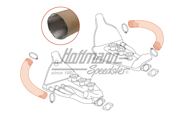 Heizungsschlauch, Pappe, 60x380mm, 65-74 | 901 211 194 00 | 530-1284