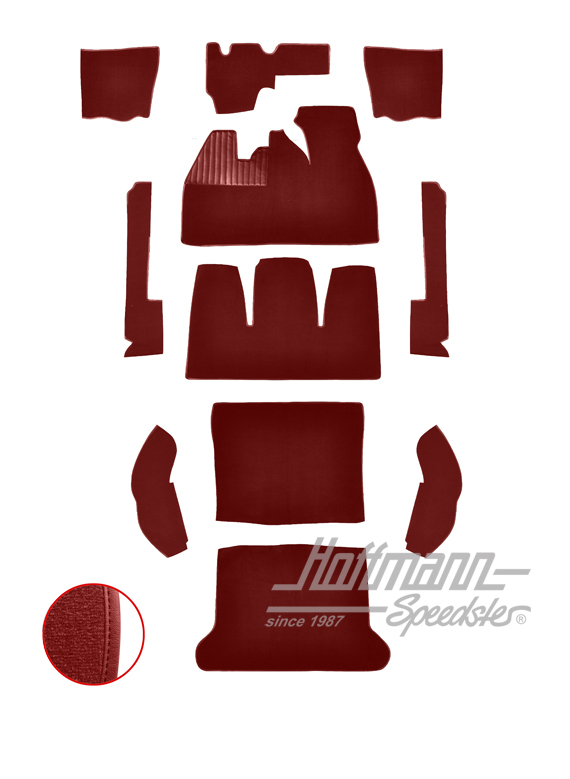 Teppichsatz für Limousine, 8.68-7.72, rot |  | 026-5526
