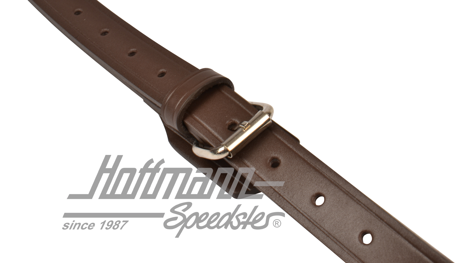 Lederriemensatz, Gepäckträger, braun