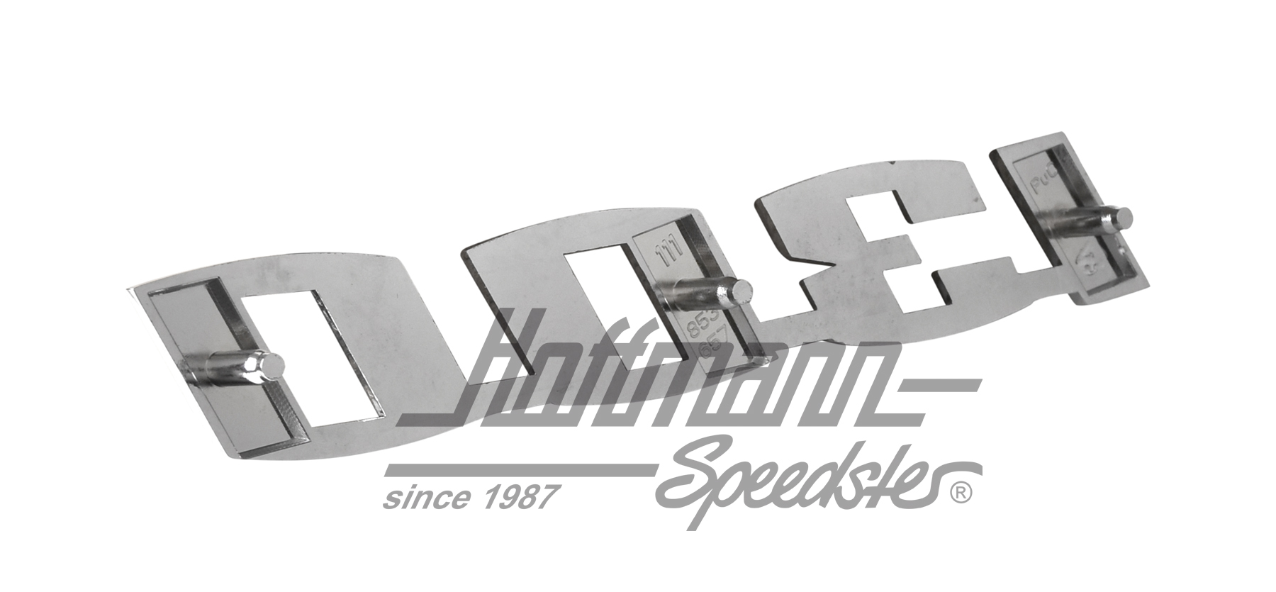 Schriftzug, "1300", 15.5 x 2.5cm, Chrom
