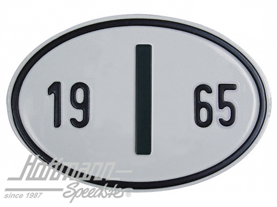 Nationalitätsschild "I", "1965", Alu |  | 020-2402-65