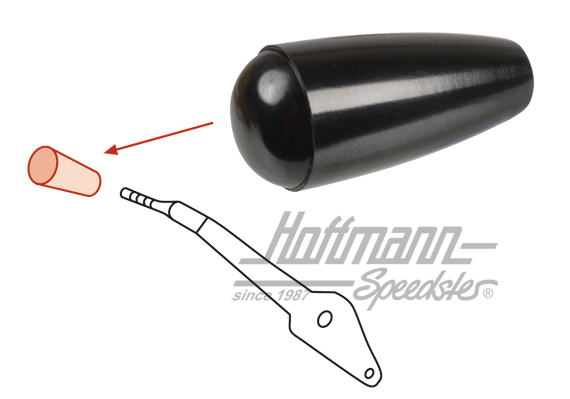 Heizungsknopf, 356 C/911/912, schwarz | 695 424 792 00 | 510-7012-10