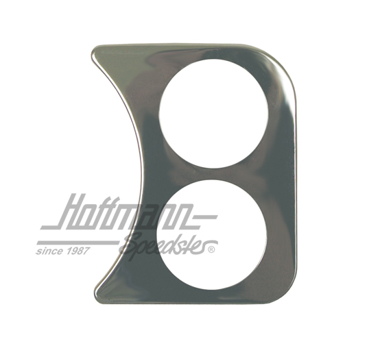 Instrumenteneinsatz, rechts, 2x52, Chrom | --- --- --- | 010-2802-07