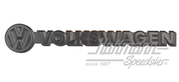 Schriftzug, Volkswagen, hinten, schwarz | 253 853 685 | 370-3862-12