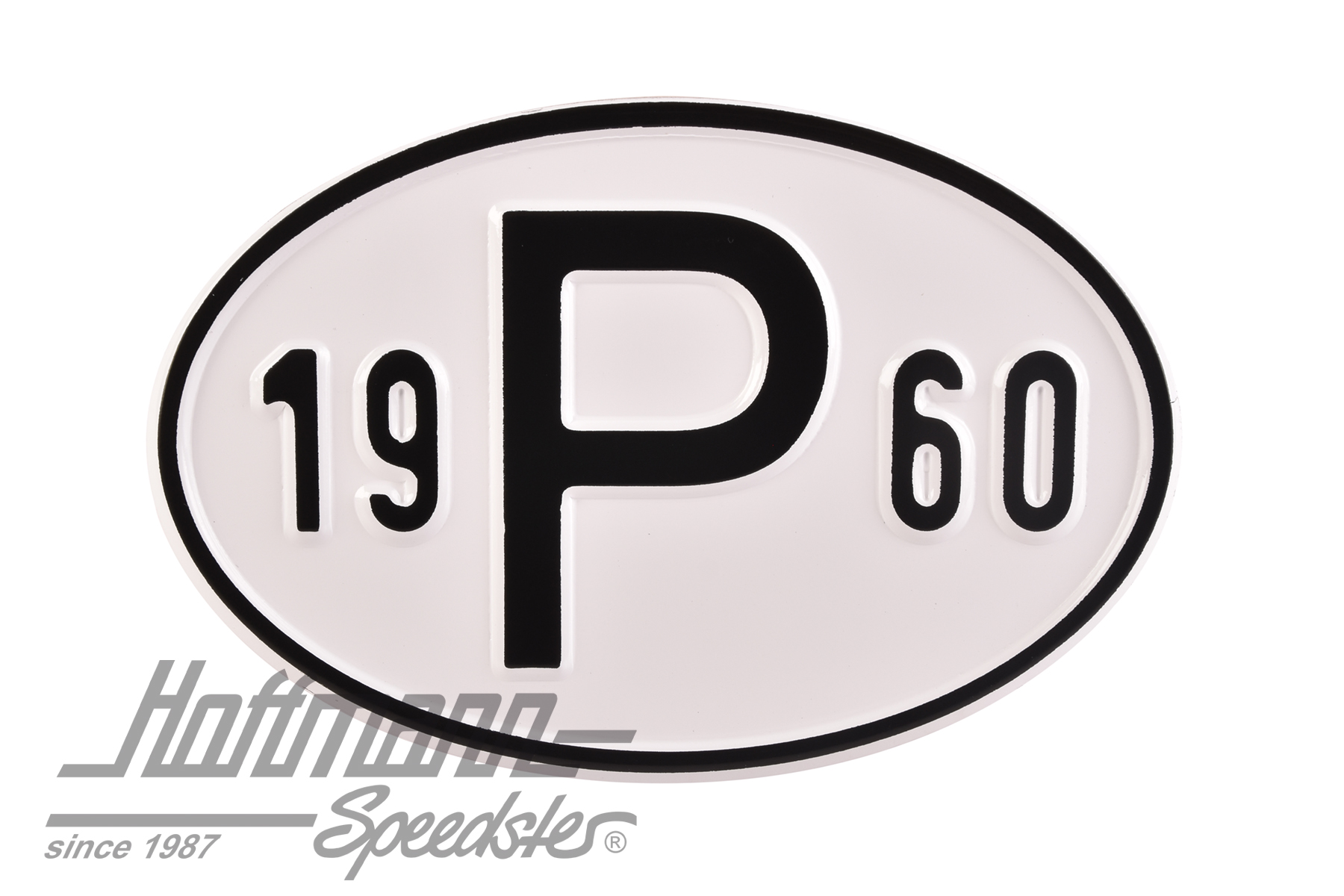 Nationalitätsschild "P", "1960", Alu |  | 020-2405-60