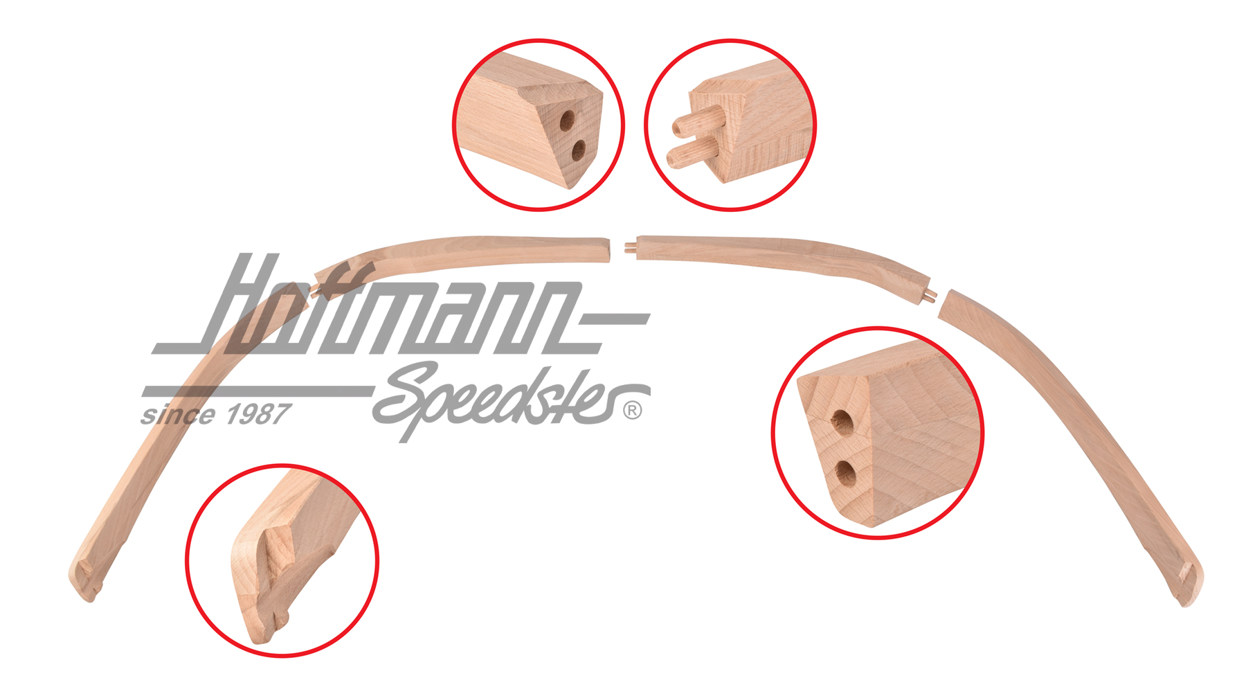 Spriegel, unter Heckscheibe, 4-tlg. | 151 813 915 E | 020-4626